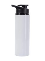Garrafa de Alumínio - 750ml - Branca - Personalizada