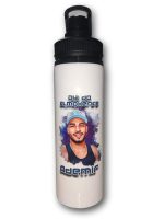 Garrafa de Alumínio Tumbler - 850ml - Branca - Personalizada
