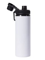 Garrafa de Alumínio Tampa Emborrachada - 750ml - Branca - Personalizada - Imagem 4