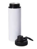 Garrafa de Alumínio Tampa Emborrachada - 750ml - Branca - Personalizada - Imagem 5